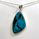 Malacholla (Malachite and Chrysocolla) Freeform Cabochon Pendant PPGJ1139