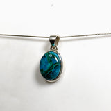 Malacholla (Malachite and Chrysocolla) Oval Cabochon Pendant PPGJ1138