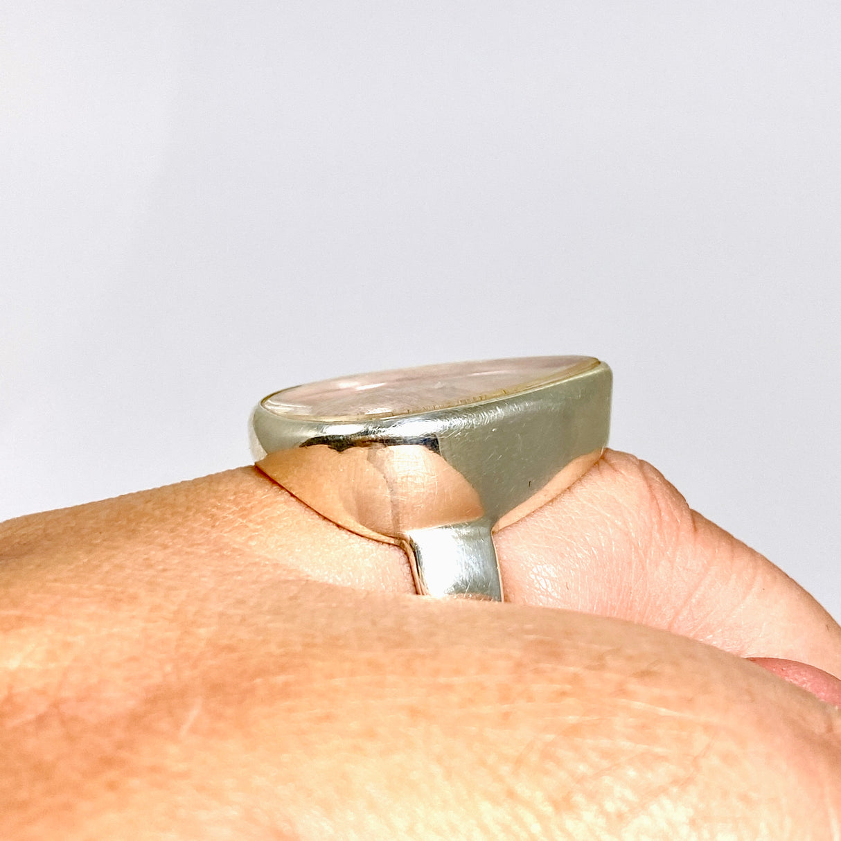 Manifestation Quartz Teardrop Cabochon Ring Size 9.5 PRGJ1041