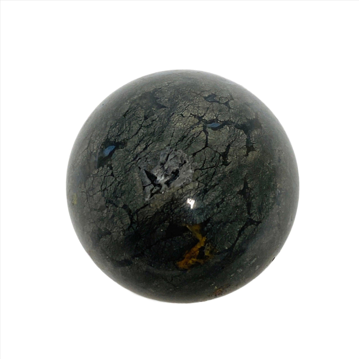 Marcasite in Quartz & Agate Sphere MQAS-01 - Nature's Magick