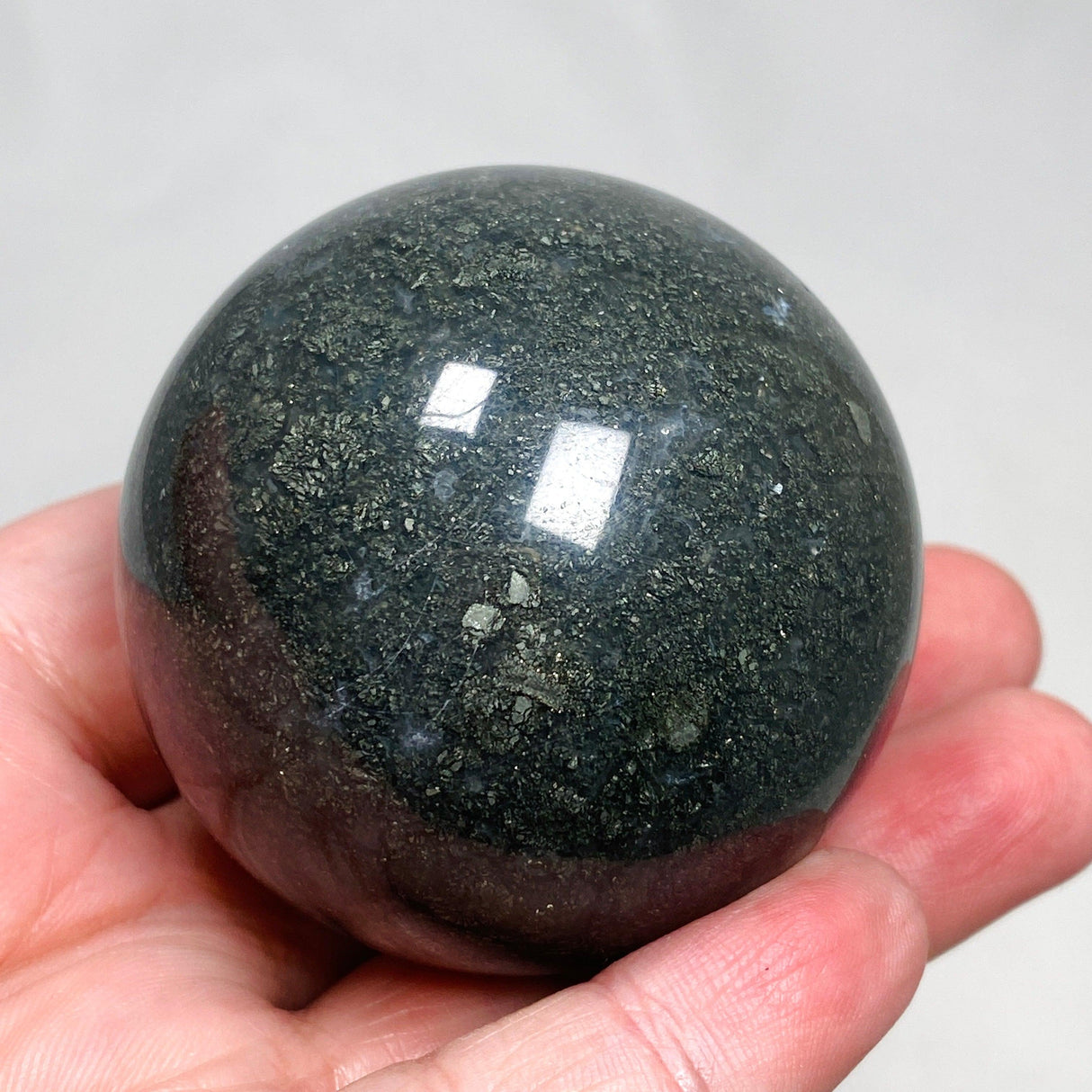 Marcasite in Quartz & Agate Sphere MQAS-08 - Nature's Magick