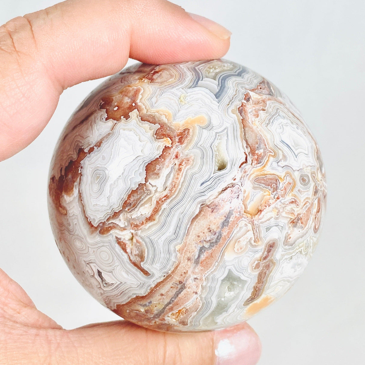 Mexican Crazy Lace Agate Sphere MAS-04 - Nature's Magick