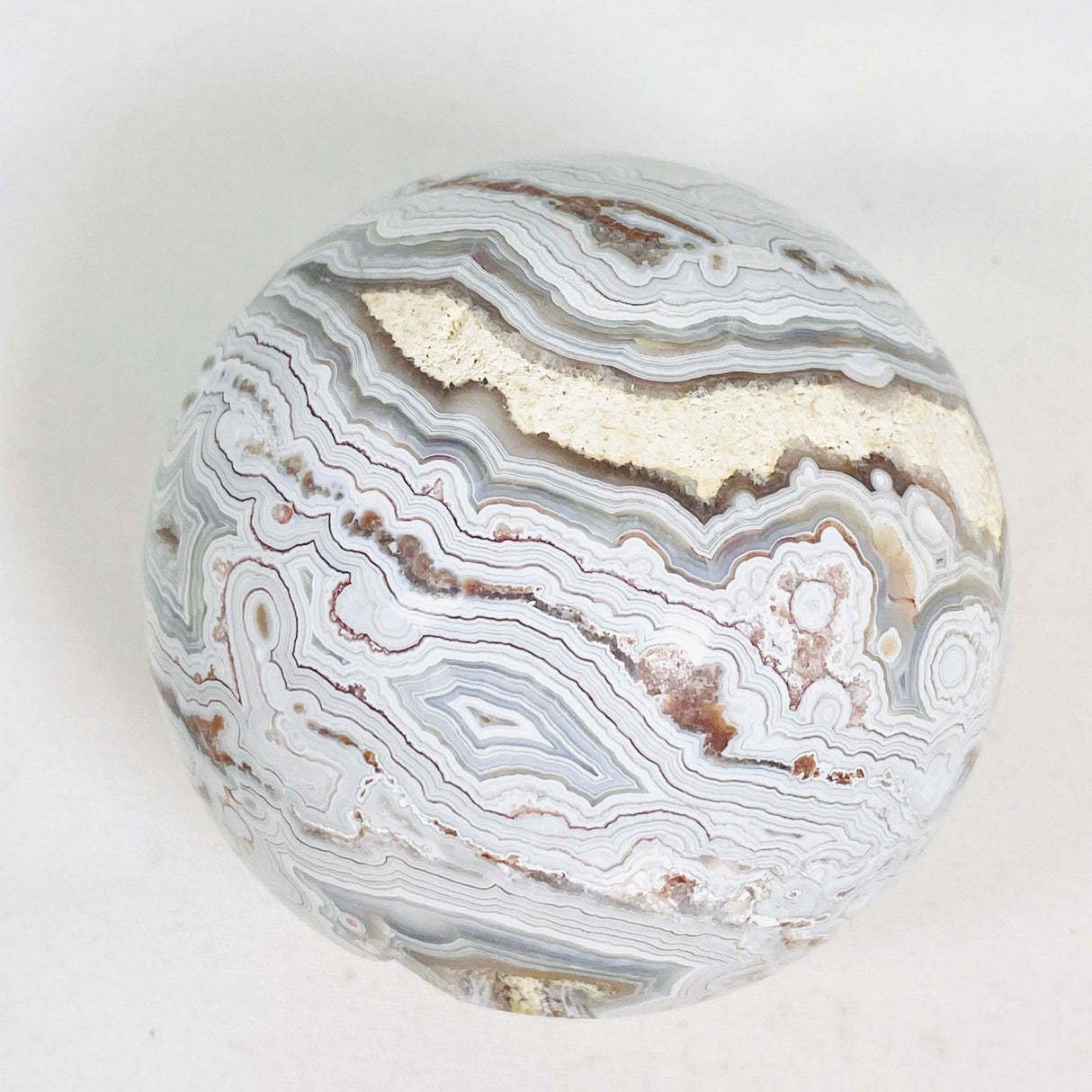 Mexican Crazy Lace Agate Sphere MAS-05 - Nature's Magick