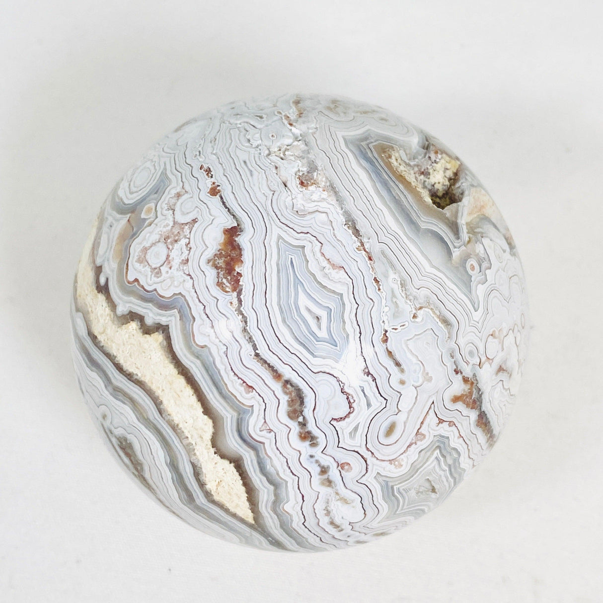 Mexican Crazy Lace Agate Sphere MAS-05 - Nature's Magick