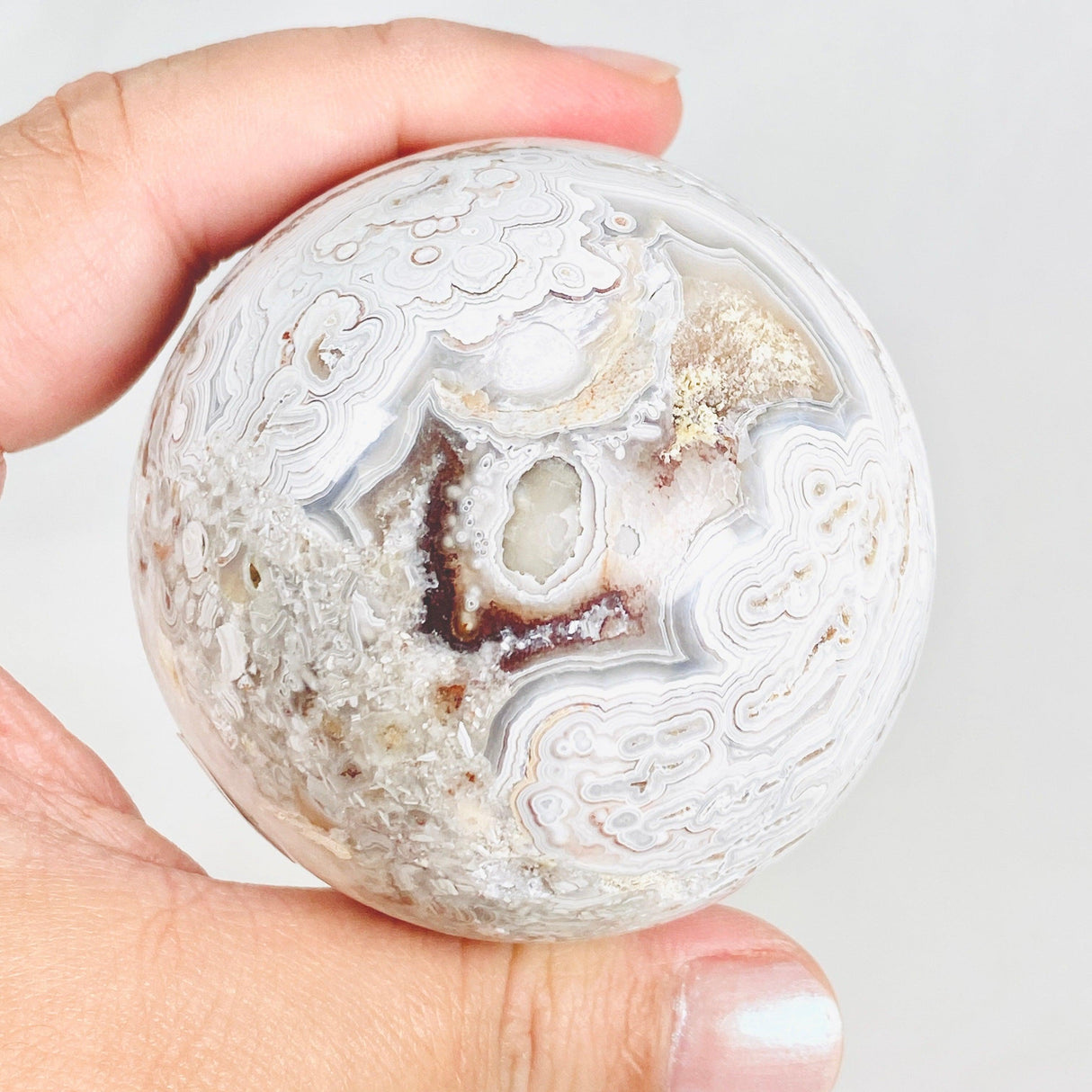 Mexican Crazy Lace Agate Sphere MAS-05 - Nature's Magick