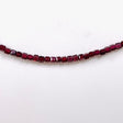 Micro Bead Necklace - Garnet Square Beads - Nature's Magick