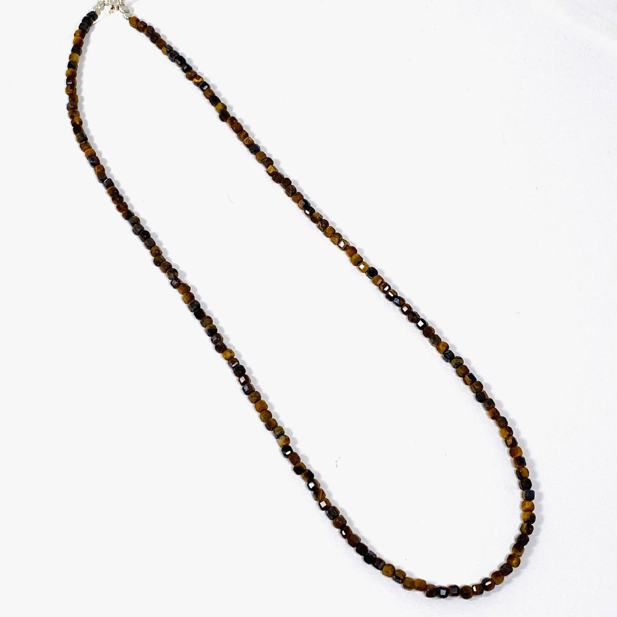 Micro Bead Necklace - Tiger Eye Square Beads - Nature's Magick