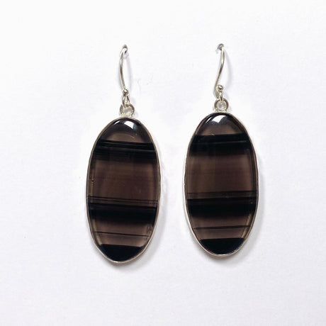 Midnight Obsidian Oval Earrings KEGJ1495 - Nature's Magick