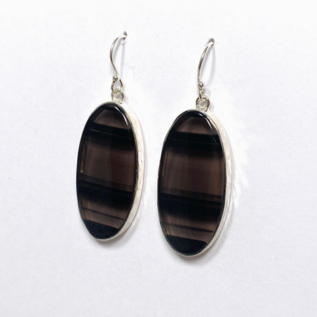 Midnight Obsidian Oval Earrings KEGJ1495 - Nature's Magick