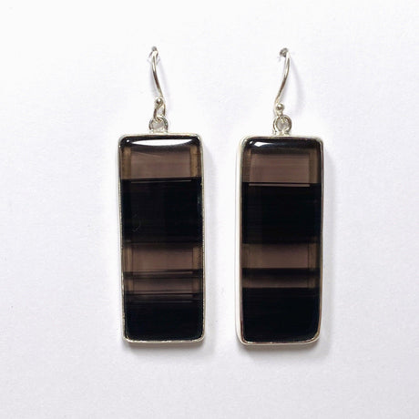 Midnight Obsidian Rectangular Earrings KEGJ1498 - Nature's Magick