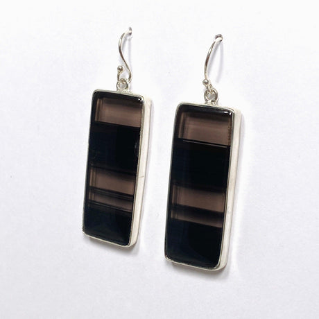 Midnight Obsidian Rectangular Earrings KEGJ1498 - Nature's Magick