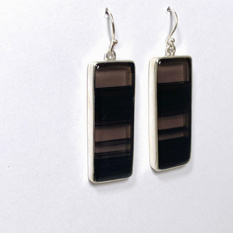 Midnight Obsidian Rectangular Earrings KEGJ1498 - Nature's Magick