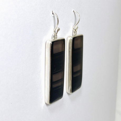 Midnight Obsidian Rectangular Earrings KEGJ1498 - Nature's Magick