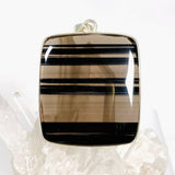 Midnight Obsidian rectangular pendant KPGJ3903