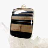 Midnight Obsidian rectangular pendant KPGJ3903 - Nature's Magick