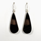 Midnight Obsidian teardrop earrings KEGJ1355 - Nature's Magick