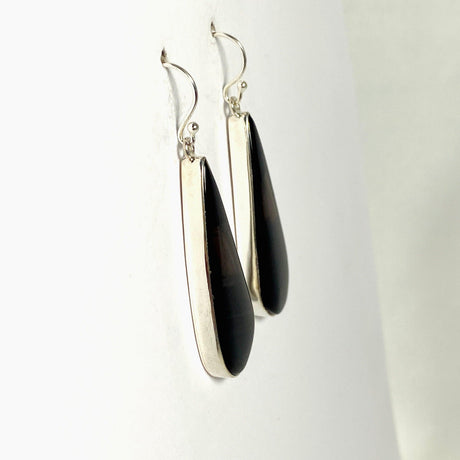 Midnight Obsidian teardrop earrings KEGJ1355 - Nature's Magick