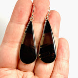 Midnight Obsidian teardrop earrings KEGJ1355 - Nature's Magick