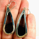 Midnight Obsidian teardrop earrings KEGJ1355 - Nature's Magick