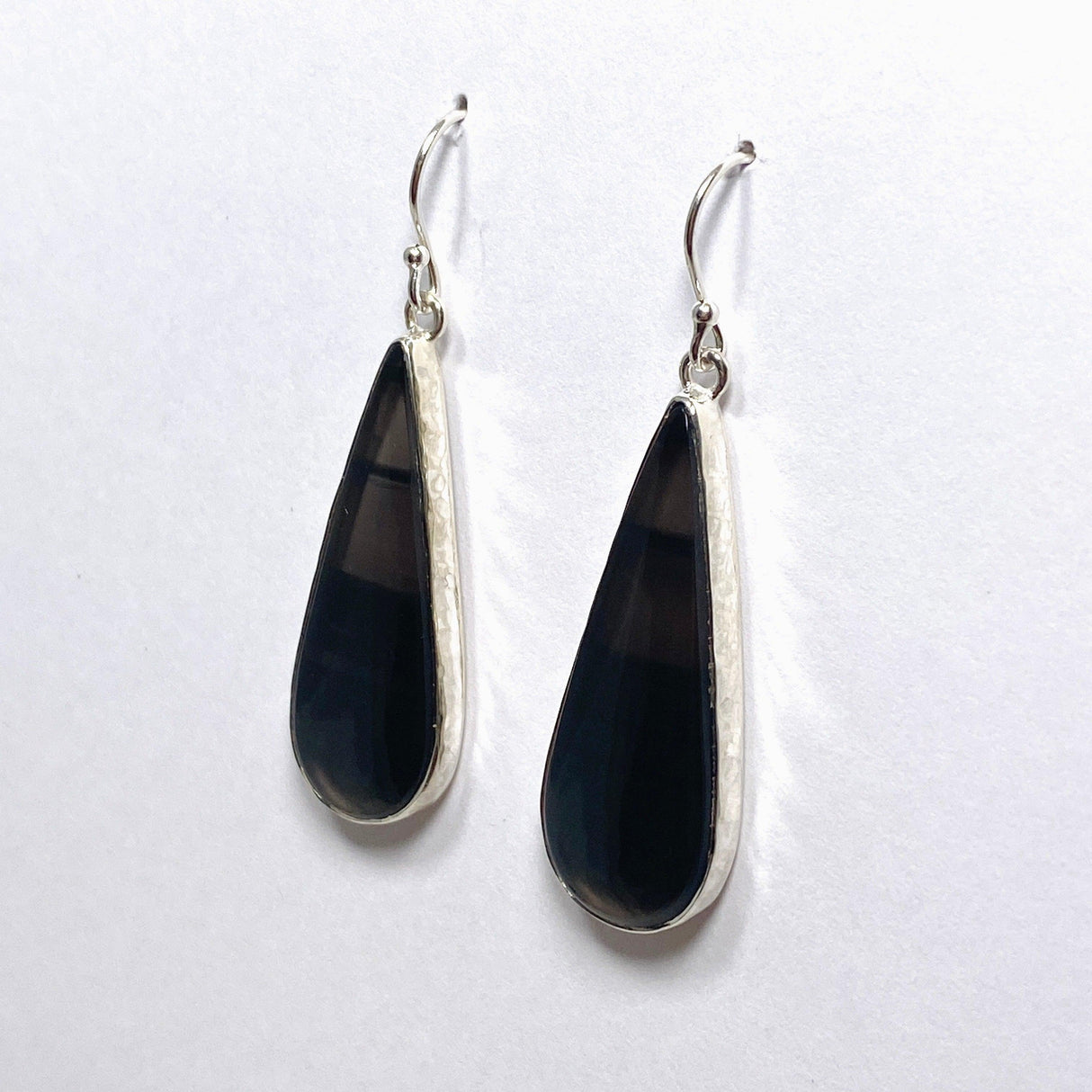Midnight Obsidian Teardrop Earrings KEGJ1496 - Nature's Magick