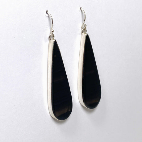 Midnight Obsidian Teardrop Earrings KEGJ1497 - Nature's Magick