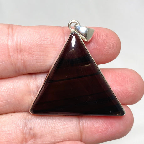 Midnight Obsidian Triangle Pendant KPGJ4481 - Nature's Magick