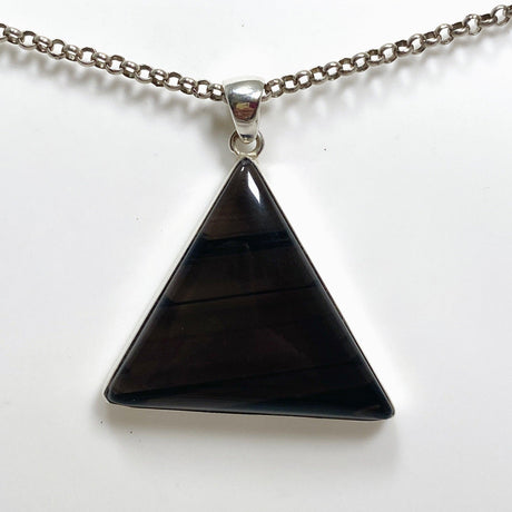 Midnight Obsidian Triangle Pendant KPGJ4481 - Nature's Magick