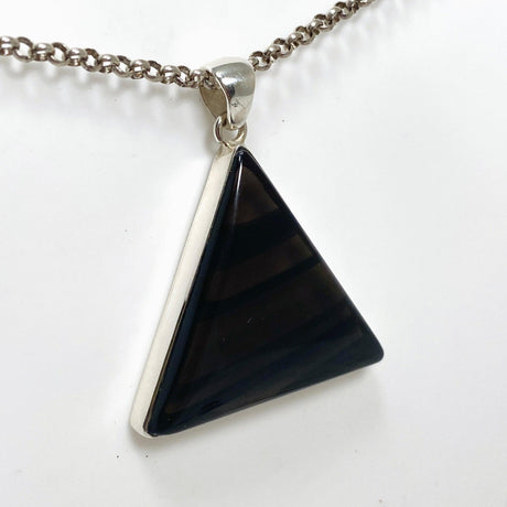 Midnight Obsidian Triangle Pendant KPGJ4481 - Nature's Magick