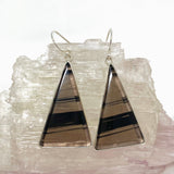 Midnight Obsidian Triangular Earrings KEGJ1499 - Nature's Magick