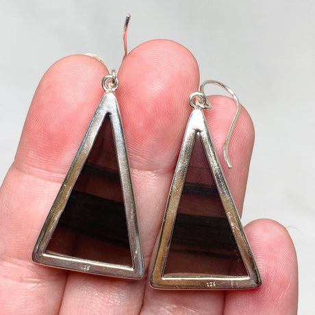 Midnight Obsidian Triangular Earrings KEGJ1499 - Nature's Magick