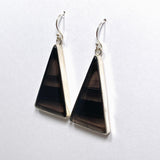 Midnight Obsidian Triangular Earrings KEGJ1499 - Nature's Magick