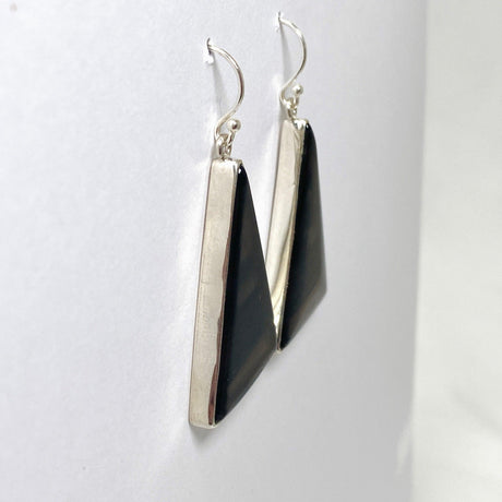 Midnight Obsidian Triangular Earrings KEGJ1499 - Nature's Magick