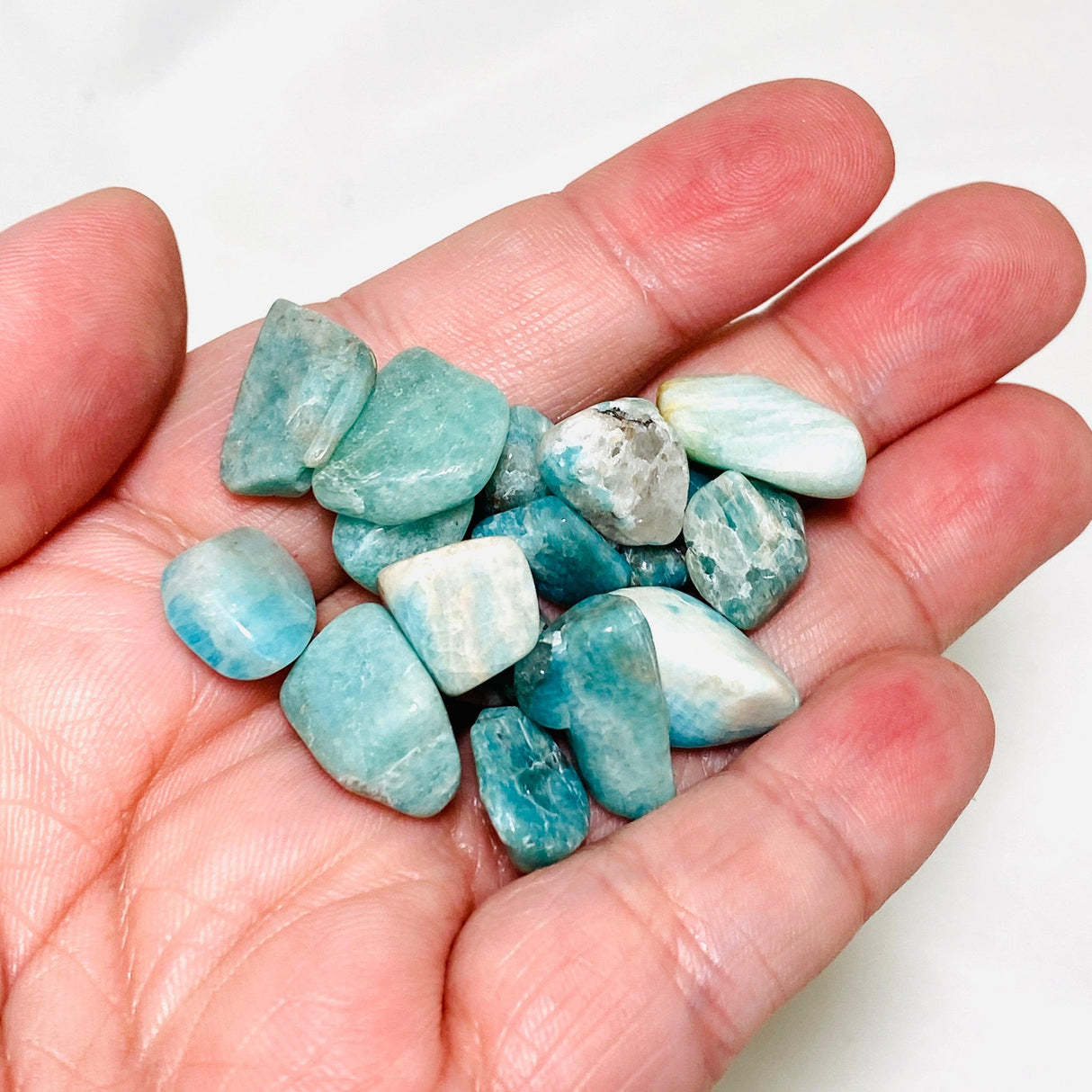 Mini Tumbled Stones (Chips) 50g - Amazonite - Nature's Magick