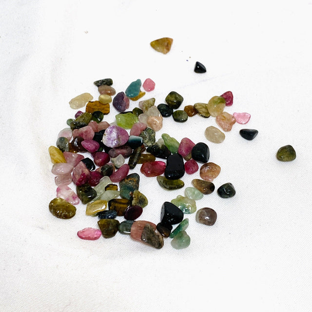 Mini Tumbled Stones (Chips) 50g - Watermelon Tourmaline - Nature's Magick