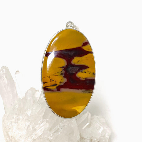 Mookaite Oval Pendant in a Hammered Setting KPGJ4409 - Nature's Magick