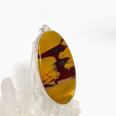 Mookaite Oval Pendant in a Hammered Setting KPGJ4409 - Nature's Magick