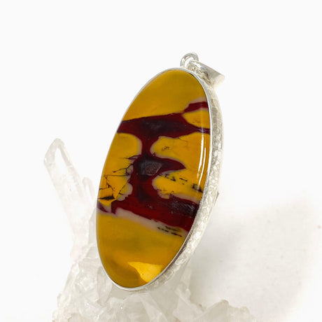 Mookaite Oval Pendant in a Hammered Setting KPGJ4409 - Nature's Magick