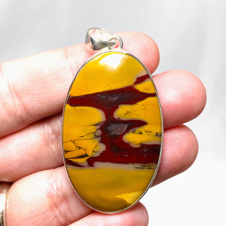 Mookaite Oval Pendant in a Hammered Setting KPGJ4409 - Nature's Magick