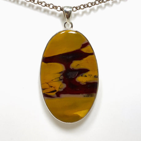 Mookaite Oval Pendant in a Hammered Setting KPGJ4409 - Nature's Magick