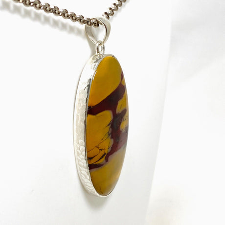 Mookaite Oval Pendant in a Hammered Setting KPGJ4409 - Nature's Magick