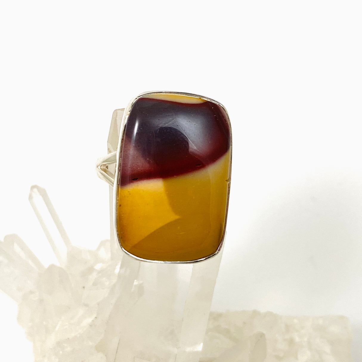 Mookaite Rectangular Cabochon Ring Size 9 KRGJ3385