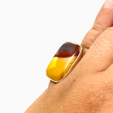 Mookaite Rectangular Cabochon Ring Size 9 KRGJ3385