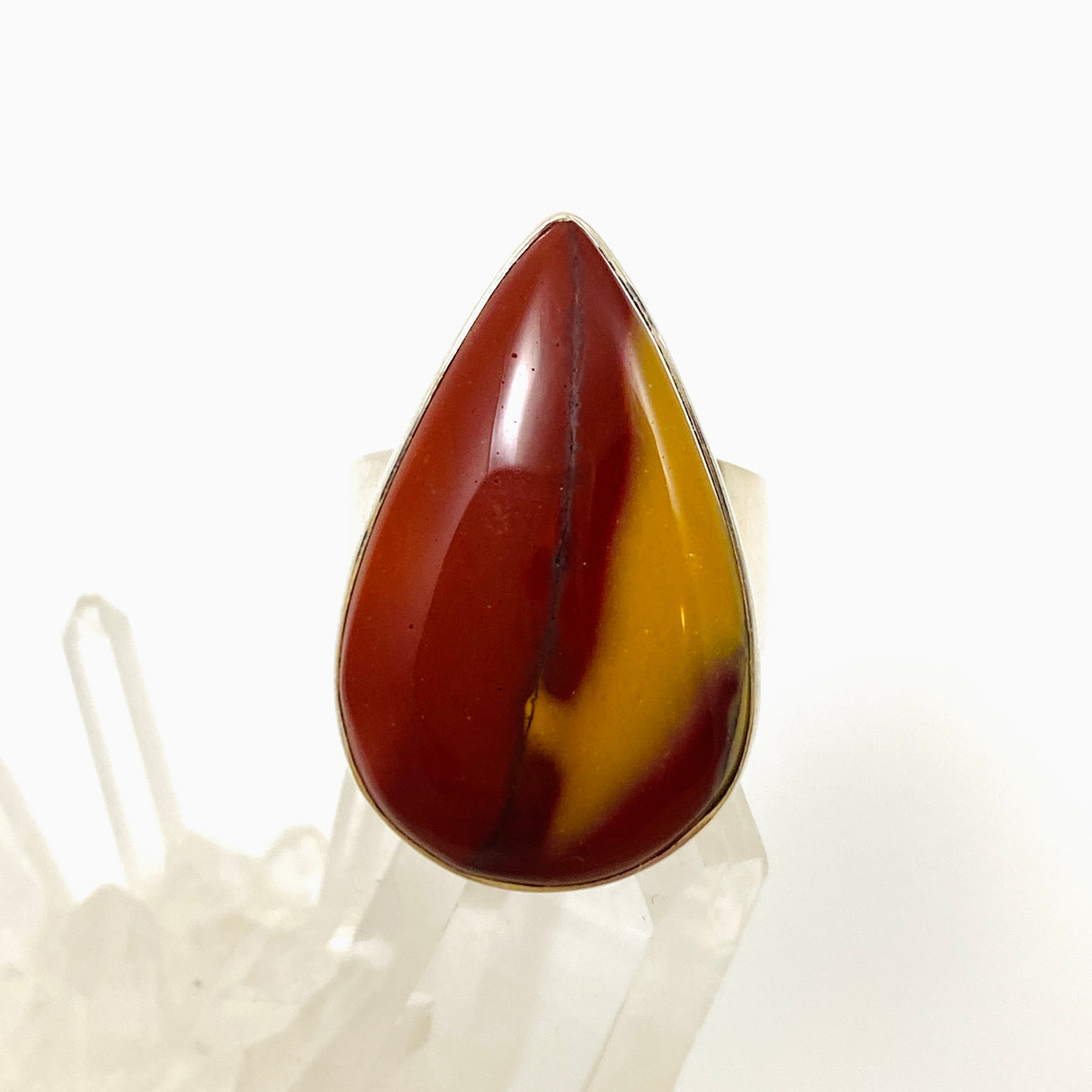 Mookaite Teardrop Cabochon Ring Size 7 KRGJ3390