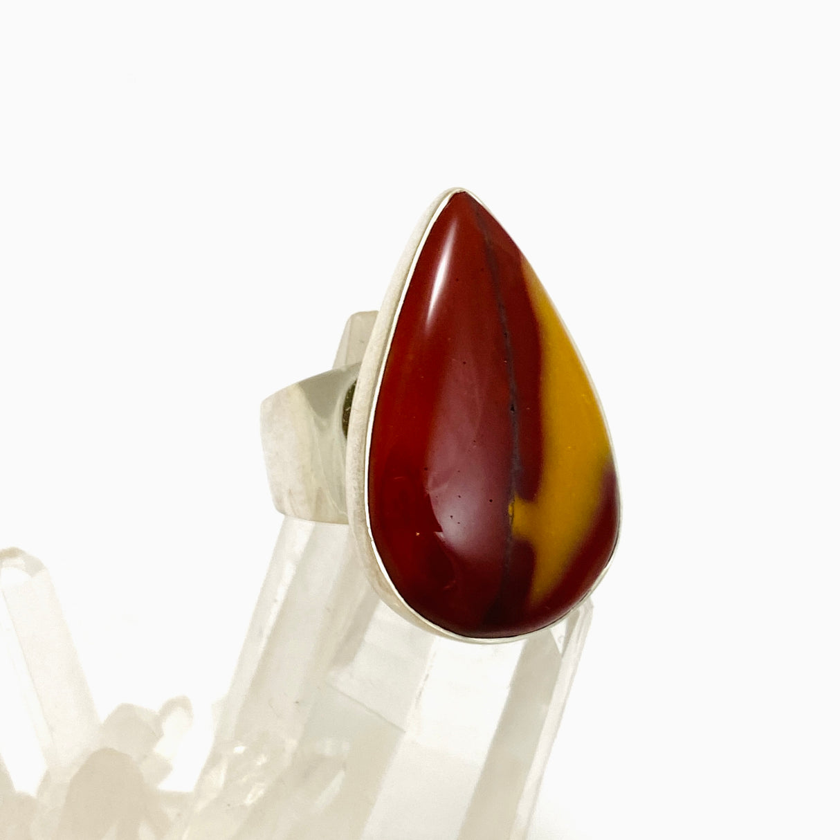 Mookaite Teardrop Cabochon Ring Size 7 KRGJ3390