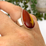 Mookaite Teardrop Cabochon Ring Size 7 KRGJ3390