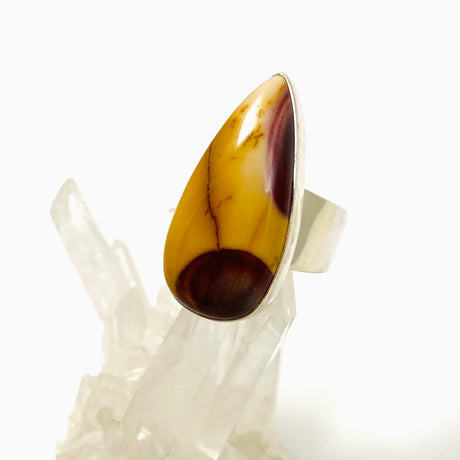 Mookaite Teardrop Cabochon Ring Size 8 KRGJ3389