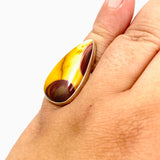 Mookaite Teardrop Cabochon Ring Size 8 KRGJ3389