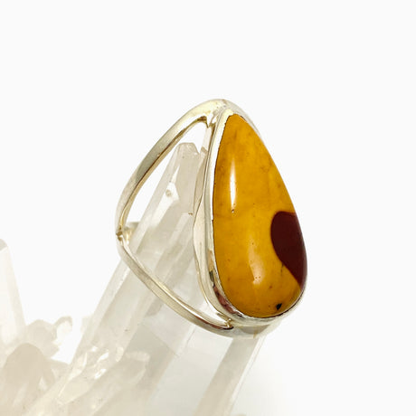 Mookaite Teardrop Cabochon Split Band Ring Size 10 KRGJ3388