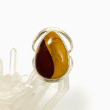 Mookaite Teardrop Cabochon Split Band Ring Size 7 KRGJ3386