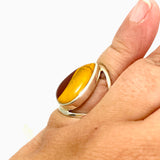 Mookaite Teardrop Cabochon Split Band Ring Size 7 KRGJ3386